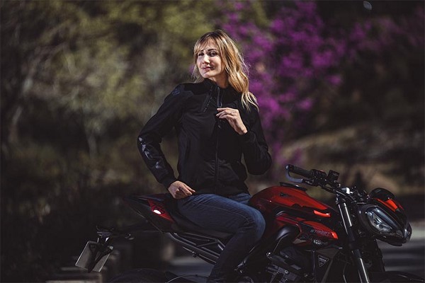 CHAQUETA IXON PRODIGY LADY NEGRA Y ROSA