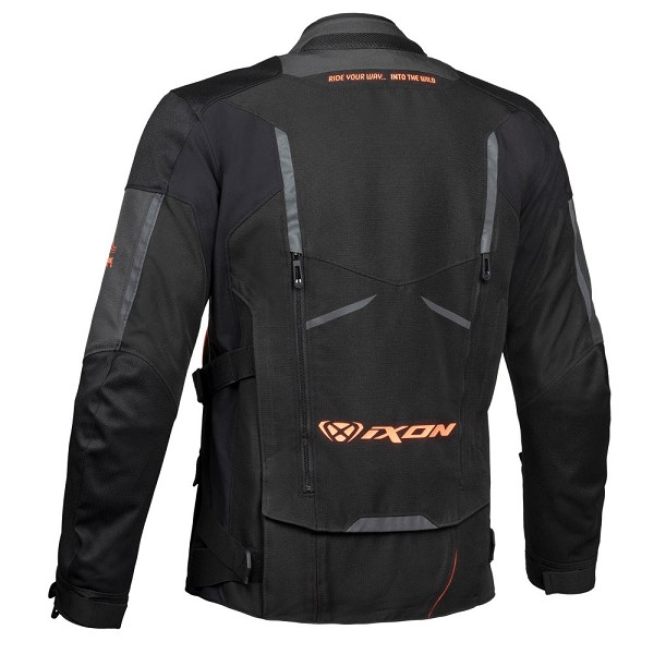 CHAQUETA IXON RAGNAR NEGRA, ANTRACITA Y NARANJA