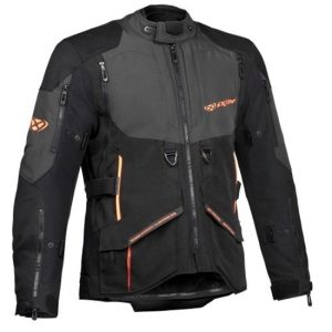 CHAQUETA IXON RAGNAR NEGRA, ANTRACITA Y NARANJA