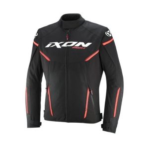 CHAQUETA IXON STRIKER 2 NEGRA, BLANCA Y ROJA