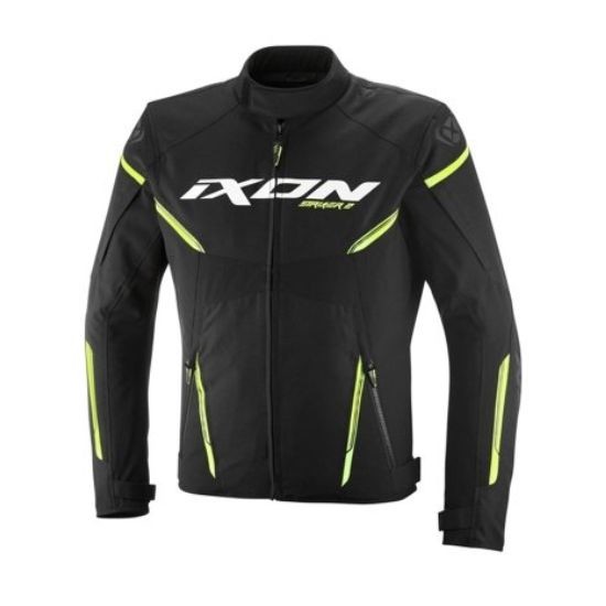 CHAQUETA IXON STRIKER 2 NEGRA Y AMARILLA