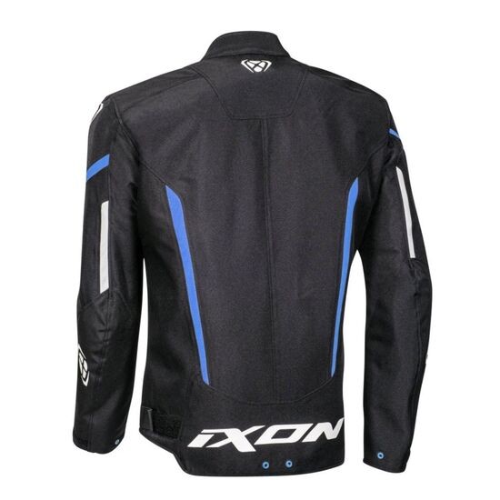 CHAQUETA IXON STRIKER NEGRA, BLANCA Y AZUL