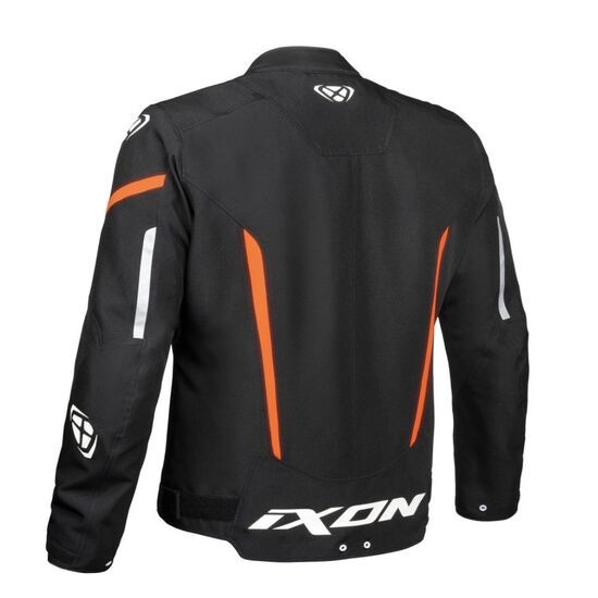CHAQUETA IXON STRIKER NEGRA, BLANCA Y NARANJA