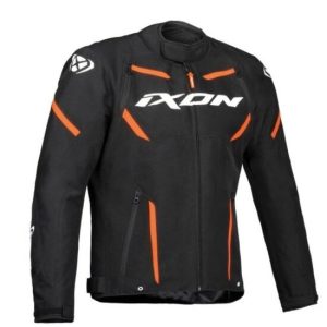 CHAQUETA IXON STRIKER NEGRA, BLANCA Y NARANJA