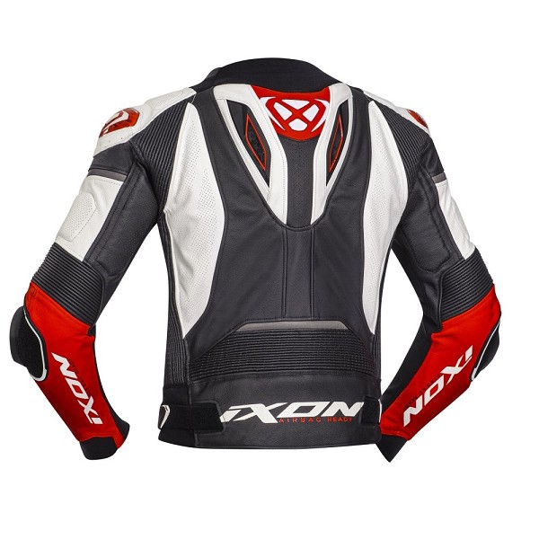 CHAQUETA IXON VENDETTA JK EVO NEGRA, BLANCA Y ROJA