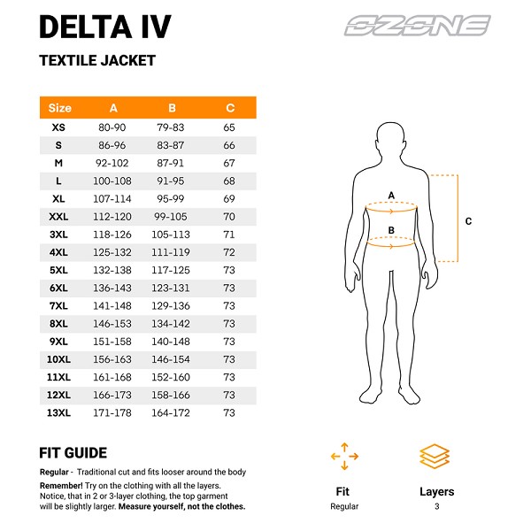 CHAQUETA OZONE DELTA IV NEGRA Y FLUOR