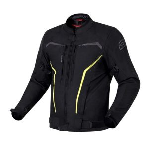 CHAQUETA OZONE DELTA IV NEGRA Y FLUOR
