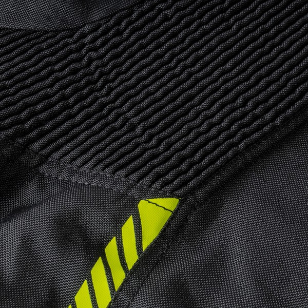 CHAQUETA OZONE DELTA IV NEGRA Y FLUOR