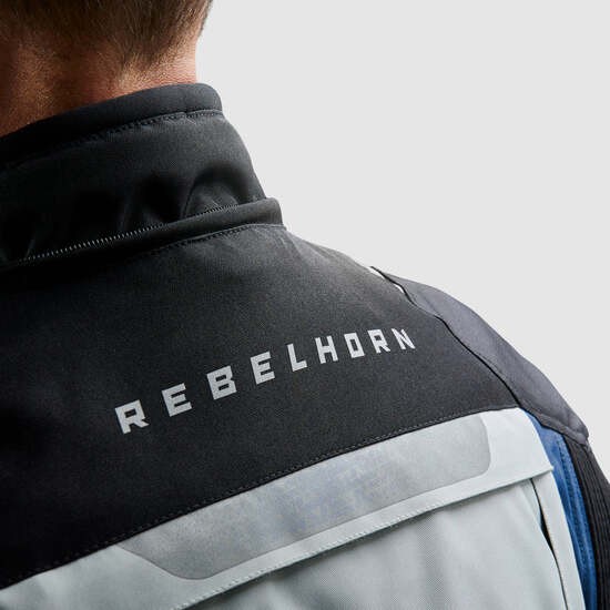 CHAQUETA REBELHORN CUBBY V AZUL, GRIS Y ROJO