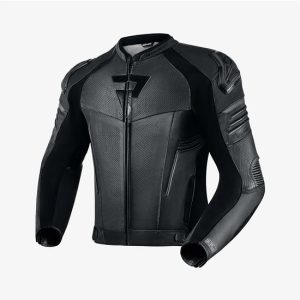 CHAQUETA REBELHORN DE CUERO VANDALICO NEGRA