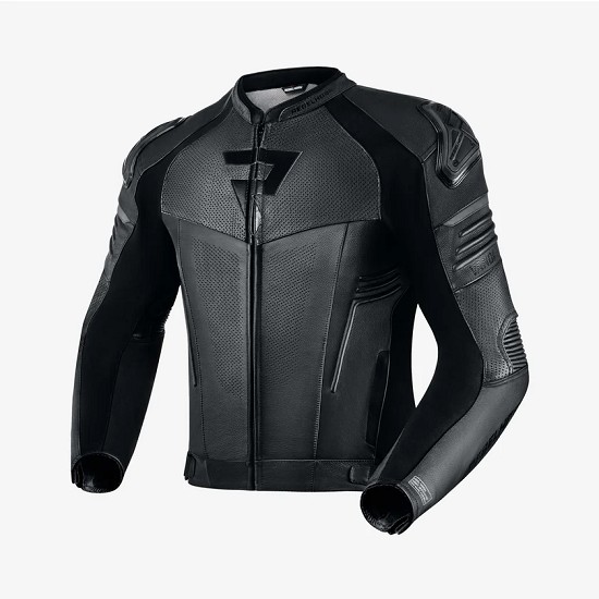 CHAQUETA REBELHORN DE CUERO VANDALICO NEGRA