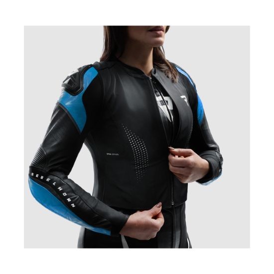 CHAQUETA REBELHORN DIVA RS NEGRA Y AZUL