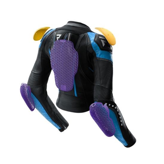 CHAQUETA REBELHORN DIVA RS NEGRA Y AZUL