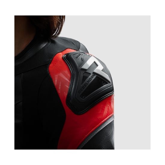CHAQUETA REBELHORN DIVA RS NEGRA Y ROJA