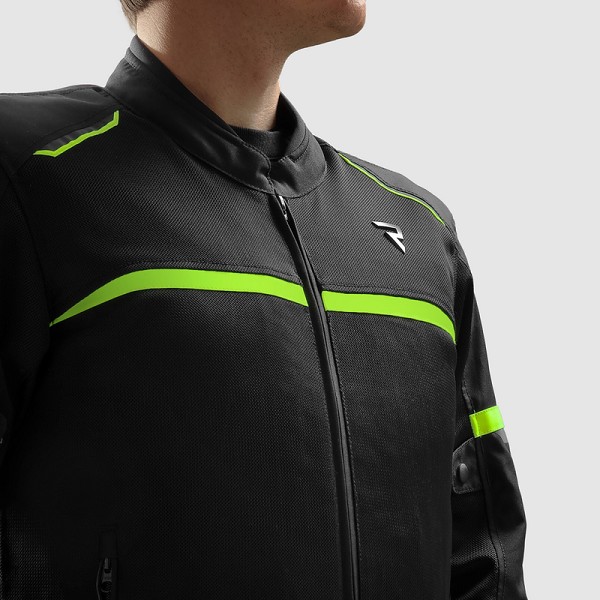 CHAQUETA REBELHORN ECHO NEGRA Y AMARILLA