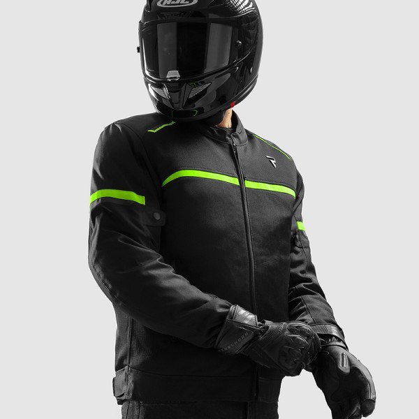 CHAQUETA REBELHORN ECHO NEGRA Y AMARILLA