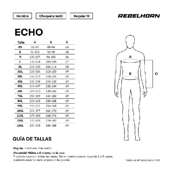 CHAQUETA REBELHORN ECHO NEGRA Y AMARILLA