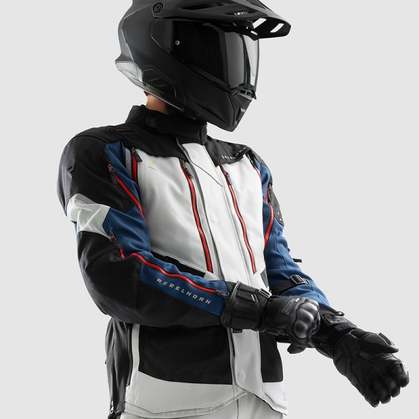 CHAQUETA REBELHORN HARDY 3.0 AZUL, GRIS Y ROJA