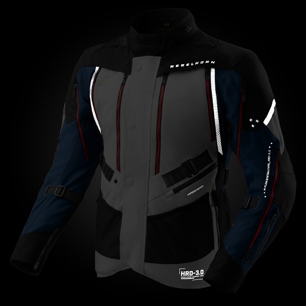 CHAQUETA REBELHORN HARDY 3.0 AZUL, GRIS Y ROJA