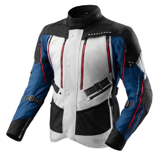 CHAQUETA REBELHORN HARDY 3.0 AZUL, GRIS Y ROJA