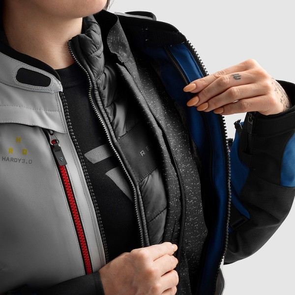 CHAQUETA REBELHORN HARDY 3.0 CHICA AZUL, GRIS Y ROJA