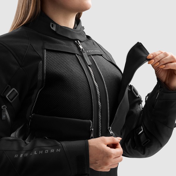 CHAQUETA REBELHORN HARDY 3.0 CHICA NEGRA