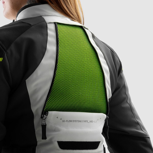 CHAQUETA REBELHORN HARDY 3.0 CHICA NEGRA, GRIS Y AMARILLO
