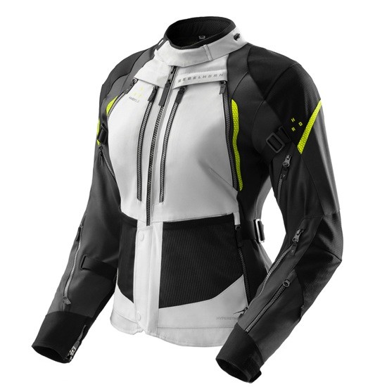 CHAQUETA REBELHORN HARDY 3.0 CHICA NEGRA, GRIS Y AMARILLO