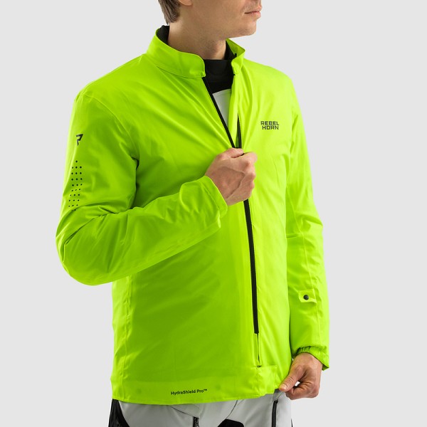 CHAQUETA REBELHORN HARDY 3.0 NEGRA, GRIS Y FLUOR