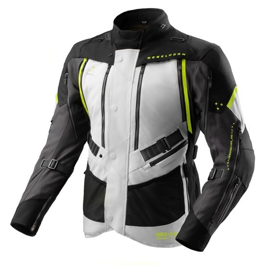 CHAQUETA REBELHORN HARDY 3.0 NEGRA, GRIS Y FLUOR