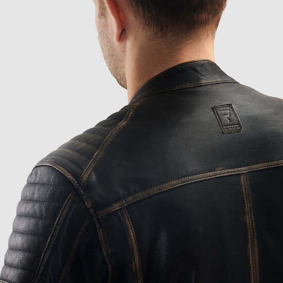 CHAQUETA REBELHORN HUNTER II MARRÓN VINTAGE DE CUERO