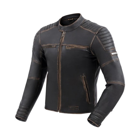 CHAQUETA REBELHORN HUNTER II MARRÓN VINTAGE DE CUERO
