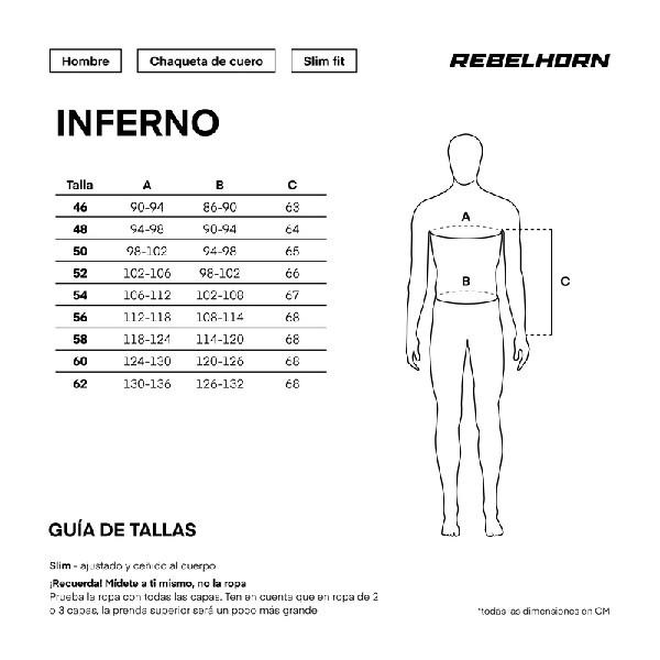 CHAQUETA REBELHORN INFERNO NEGRA