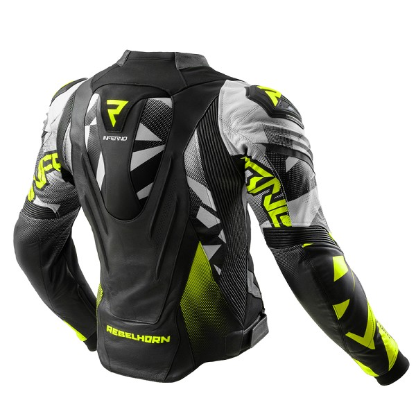 CHAQUETA REBELHORN INFERNO NEGRA, BLANCA Y FLUOR