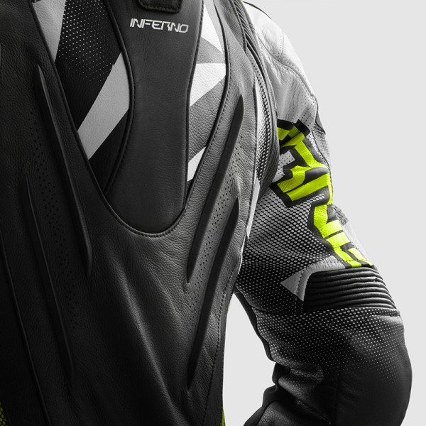 CHAQUETA REBELHORN INFERNO NEGRA, BLANCA Y FLUOR