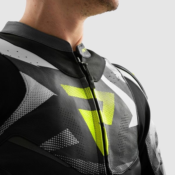 CHAQUETA REBELHORN INFERNO NEGRA, BLANCA Y FLUOR