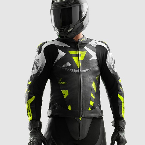 CHAQUETA REBELHORN INFERNO NEGRA, BLANCA Y FLUOR