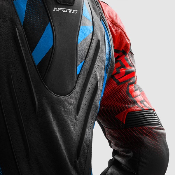 CHAQUETA REBELHORN INFERNO NEGRA, ROJA Y AZUL