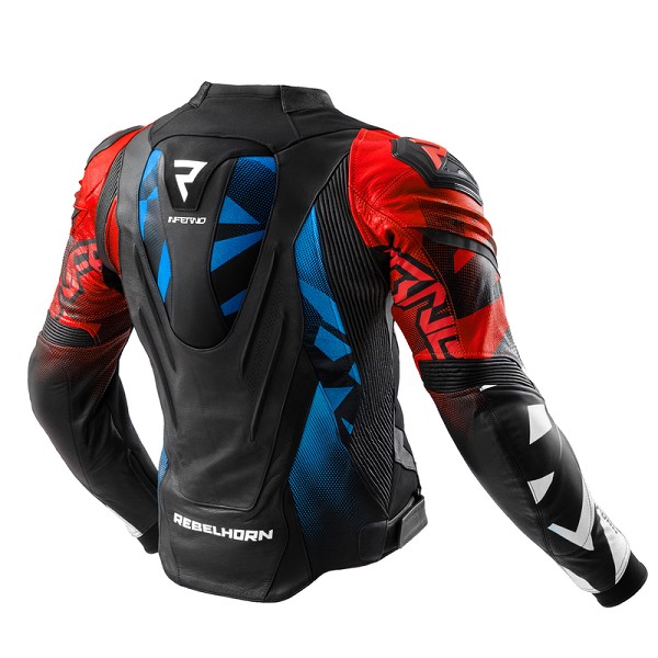CHAQUETA REBELHORN INFERNO NEGRA, ROJA Y AZUL