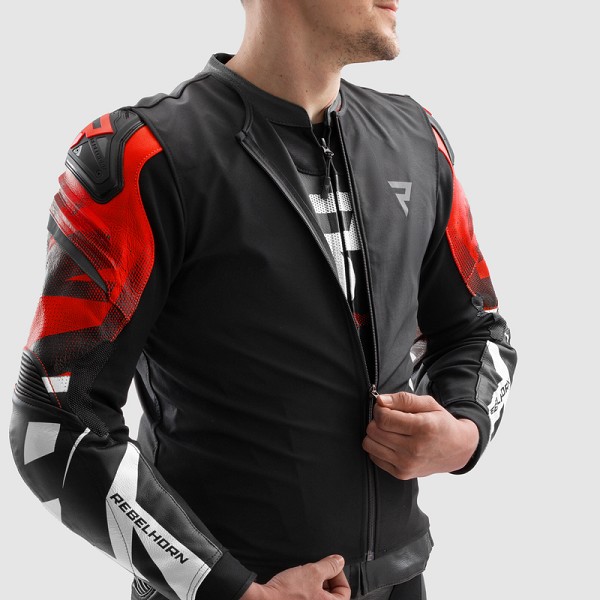 CHAQUETA REBELHORN INFERNO NEGRA, ROJA Y AZUL