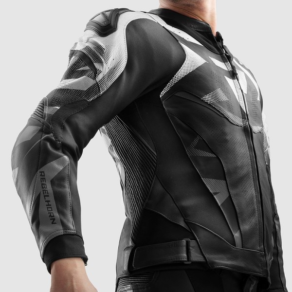 CHAQUETA REBELHORN INFERNO NEGRA Y BLANCA