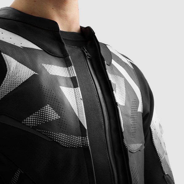 CHAQUETA REBELHORN INFERNO NEGRA Y BLANCA
