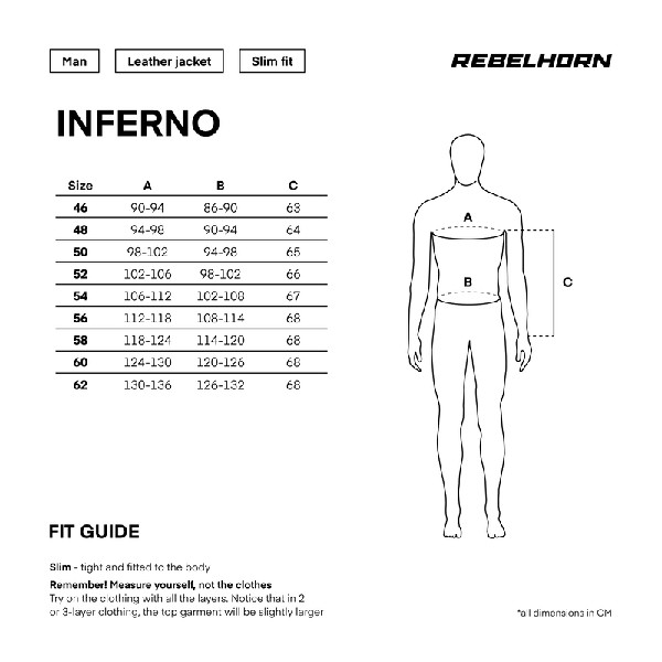 CHAQUETA REBELHORN INFERNO NEGRA Y BLANCA