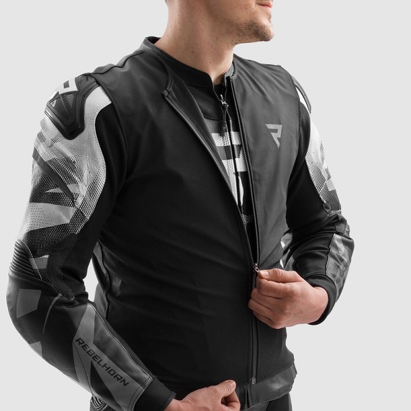 CHAQUETA REBELHORN INFERNO NEGRA Y BLANCA