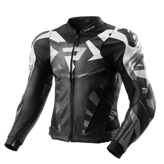 CHAQUETA REBELHORN INFERNO NEGRA Y BLANCA