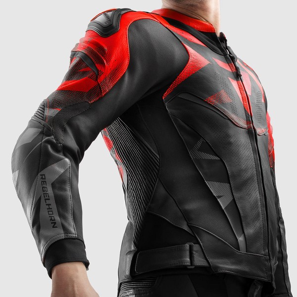 CHAQUETA REBELHORN INFERNO NEGRA Y ROJA