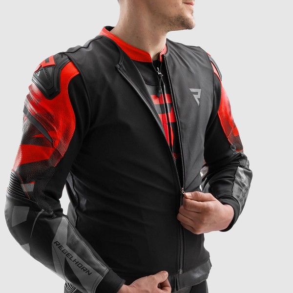 CHAQUETA REBELHORN INFERNO NEGRA Y ROJA