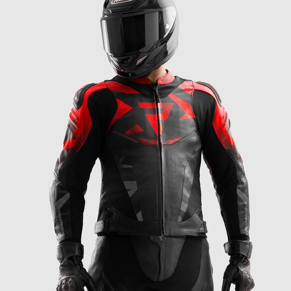 CHAQUETA REBELHORN INFERNO NEGRA Y ROJA