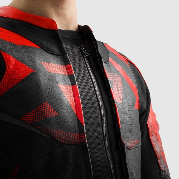 CHAQUETA REBELHORN INFERNO NEGRA Y ROJA