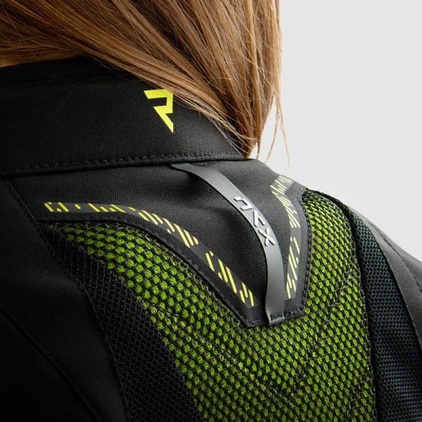 CHAQUETA REBELHORN JAX LADY NEGRA Y AMARILLO FLUOR